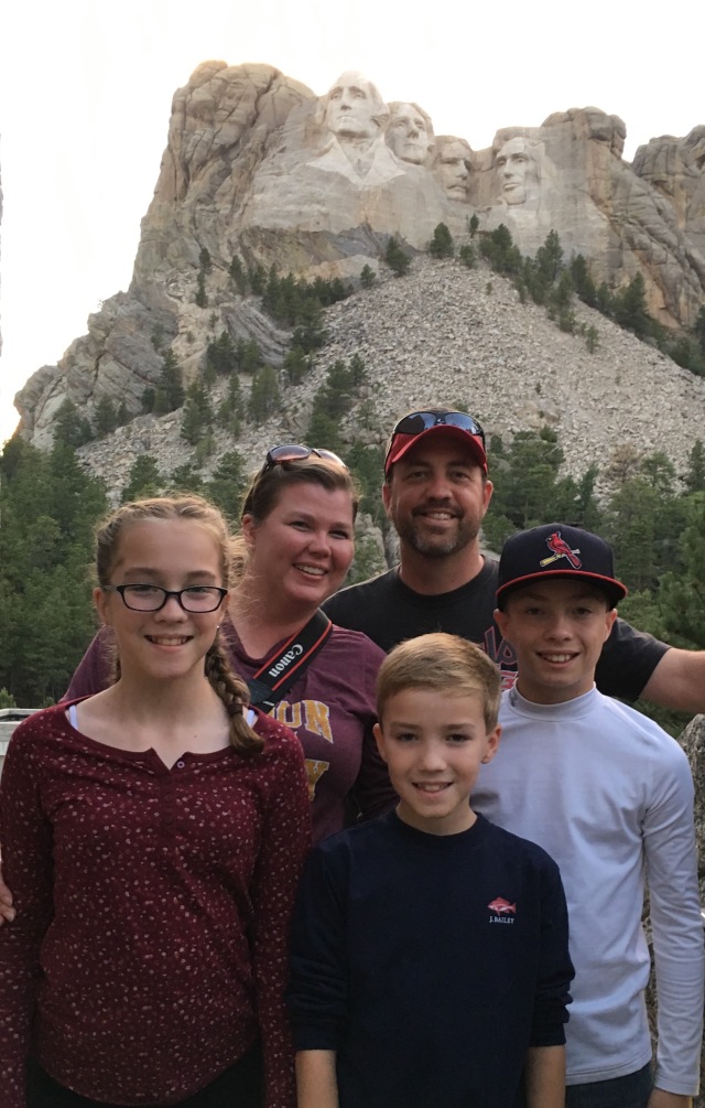 The Bybees at Mt. Rushmore